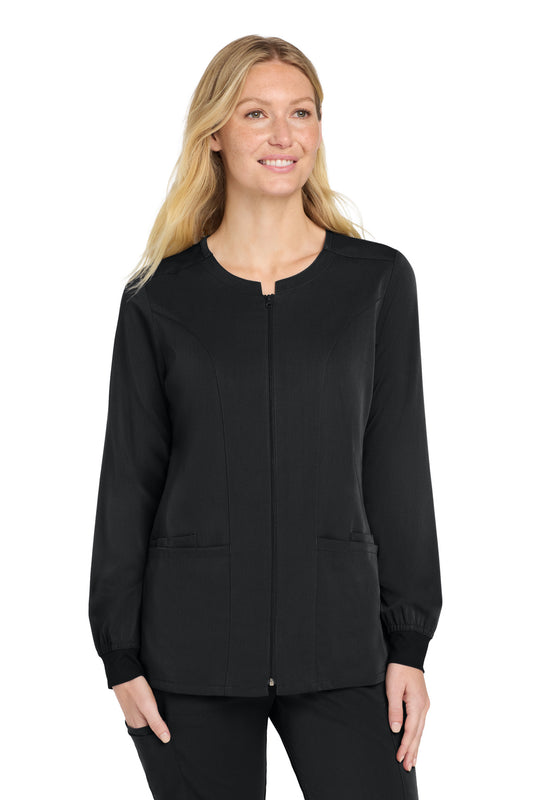 Black Wink Women’s Premiere Flex Full-Zip Scrub Jacket